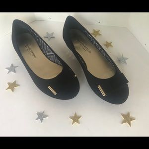 christian siriano for payless black flats 6.5w